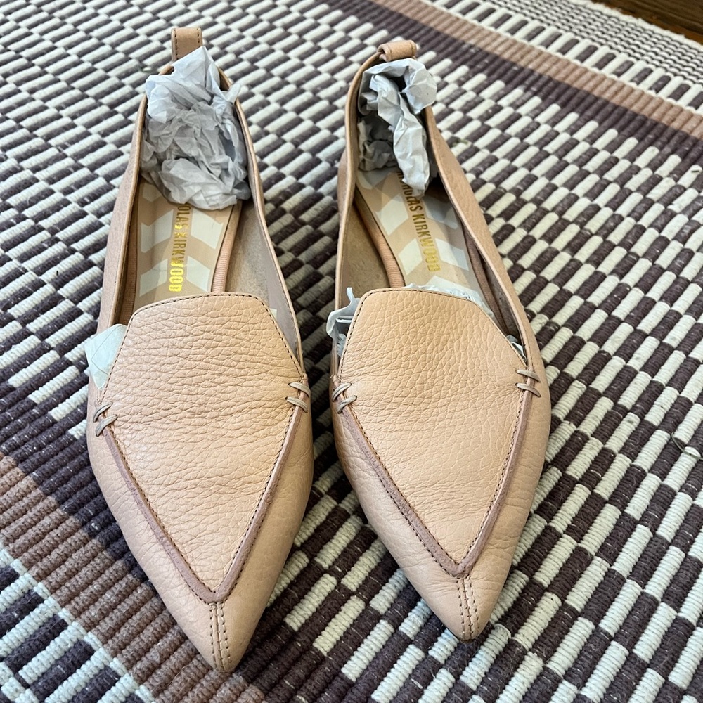 Nicholas Kirkwood Beya Pebbled Leather Loafers Size 36.5 /US 6